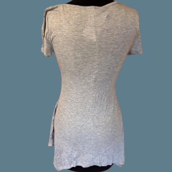 Grey Sharkbite Shirt  T1450     NWT Boutique - Picture 2 of 6